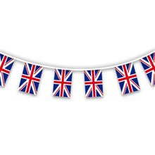 Load image into Gallery viewer, Union Jack Bunting 10 metres - 12 Flags