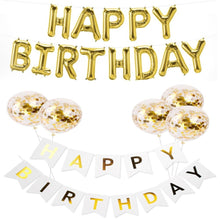 Load image into Gallery viewer, Inflatable Happy Birthday Banner, Balloons and Banner Sets