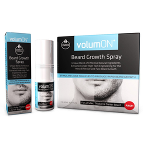Volumon Beard Growth Spray – 60ml, 120ml, or 180ml – Fuller, Thicker Beard Fast – Free UK Delivery