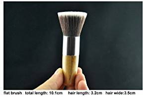 11pc Luxury Bamboo Makeup Brushes and Carry Bag - Individual Brushes