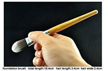 Load image into Gallery viewer, 11pc Luxury Bamboo Makeup Brushes and Carry Bag - Individual Brushes