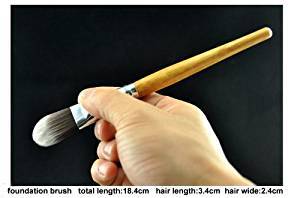 11pc Luxury Bamboo Makeup Brushes and Carry Bag - Individual Brushes