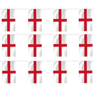 Women's World Cup England Flag Bunting - 26 Feet
