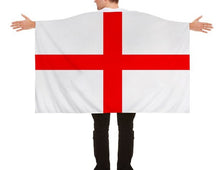 Load image into Gallery viewer, Women&#39;s World Cup St George England Flag Cape Combo 5ft x 3ft