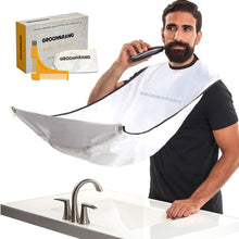 Load image into Gallery viewer, The Groomarang™ Beard Shaping and Styling Template Comb &amp; Groomarang Beard Catcher Cape