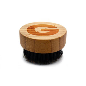 Groomarang 'O' Boar Bristle Beard Brush Optional Beard Shaping Comb