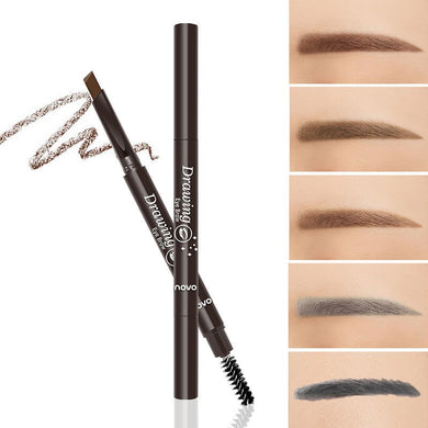 Professional Retractable Eyebrow Pencils with Eyebrow Brush