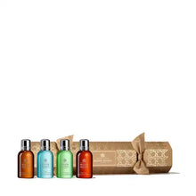 Load image into Gallery viewer, Molton Brown 4pc Gold Cracker - Woody and Aromatic Aromas