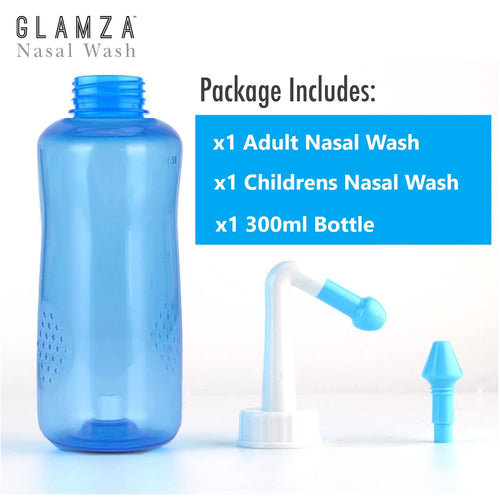 Glamza Nasal Wash 300ml - Irrigation and Hay Fever Tool