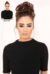 Messy Hair Scrunchy - Black or Brown