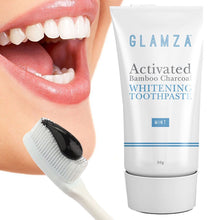 Load image into Gallery viewer, Glamza Activated Bamboo Charcoal Whitening Toothpaste and or Powder - Non Fluoride Mint