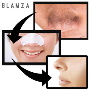 Glamza Deep Cleansing Sticky Nose Strips – Instantly Remove Blackheads & Unclog Pores - Free Postage