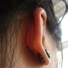 Load image into Gallery viewer, Glamza 2 in 1 Black Ear Studs and Magnetic Slimming Studs