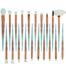 Load image into Gallery viewer, 20pc Diamond Make Up Brush Sets &amp; Optional Contour Palette