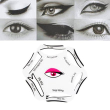 Load image into Gallery viewer, 6 in 1 Eyeliner Stencil - Optional Black Eyeliner