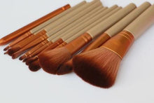 Load image into Gallery viewer, 12pc Bronze Makeup Brush Set With Storage Case &amp; Optional Makeup Palette