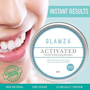 Glamza Activated Charcoal Teeth Whitening Powder - 50g