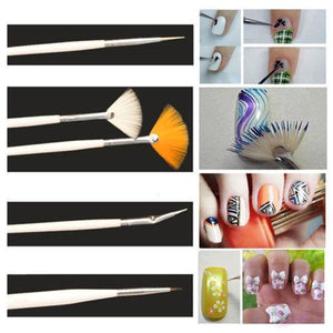 Glamza 20pc Nail Art Brushes & Dotting Set