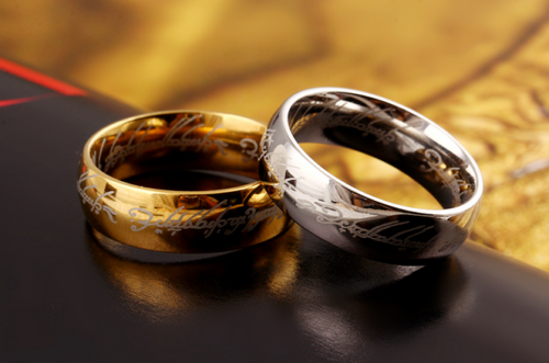 Lord of the Rings - Gold Ring and Silver Ring