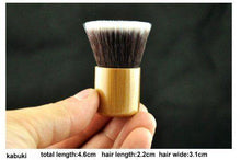 Load image into Gallery viewer, 11pc Luxury Bamboo Makeup Brushes and Carry Bag - Individual Brushes