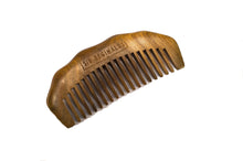 Load image into Gallery viewer, Sir Reginald’s Beard Comb - Handmade Engraved Sandalwood