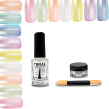 Load image into Gallery viewer, Tribal Nail Polish 11ml with Magic Mirror Nail Dust