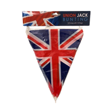 Load image into Gallery viewer, Union Jack Bunting PVC 10 Flags - 12ft